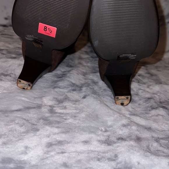 Tribeca leather heel boots-Dark Brown - Picture 9 of 9